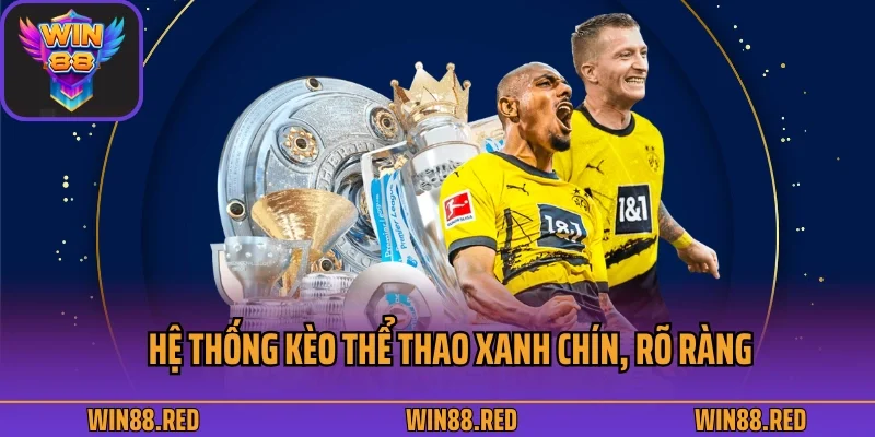 Thể Thao Win88 - Hòa Nhịp Trận Cầu, Rinh Thưởng Liền Tay 4 Hệ thống kèo thể thao xanh chín, rõ ràng